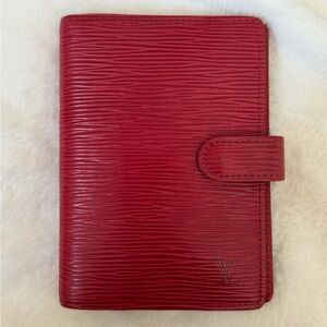 Louis Vuitton Scarlet Textured Card Holder
